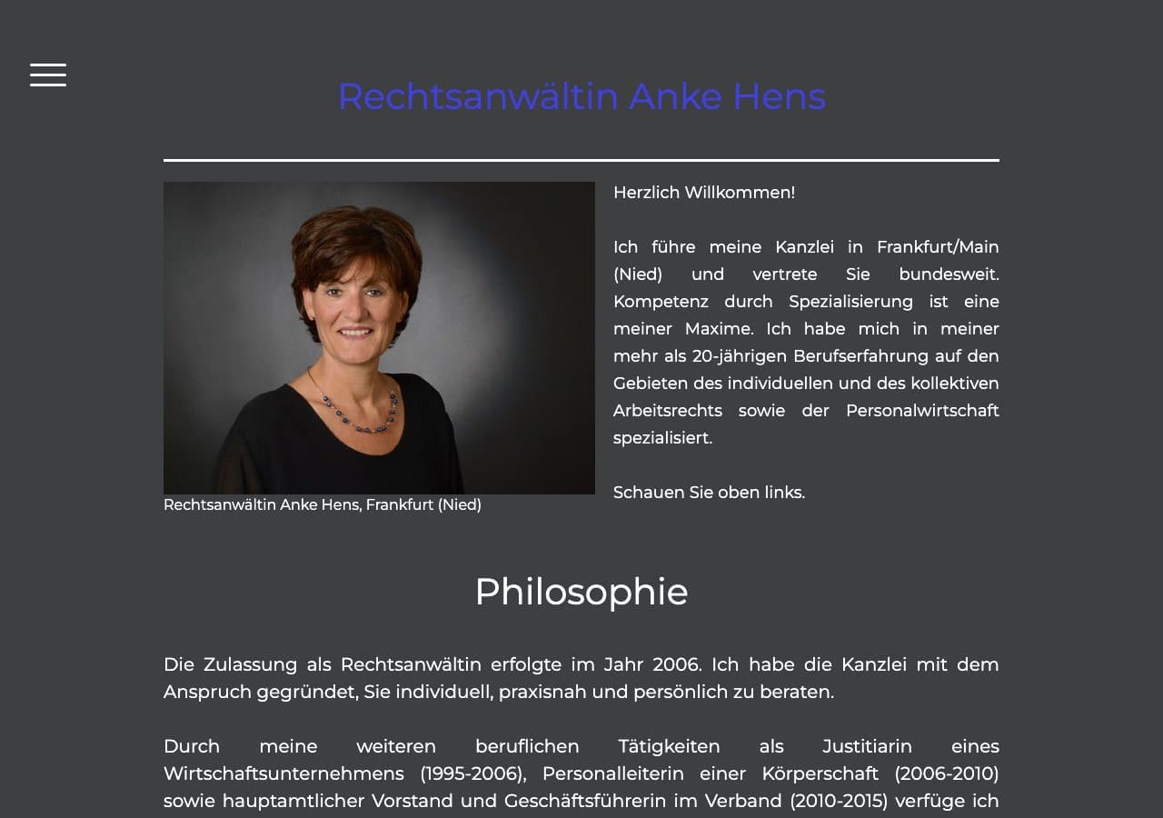 Rechtsanwältin Anke Hens