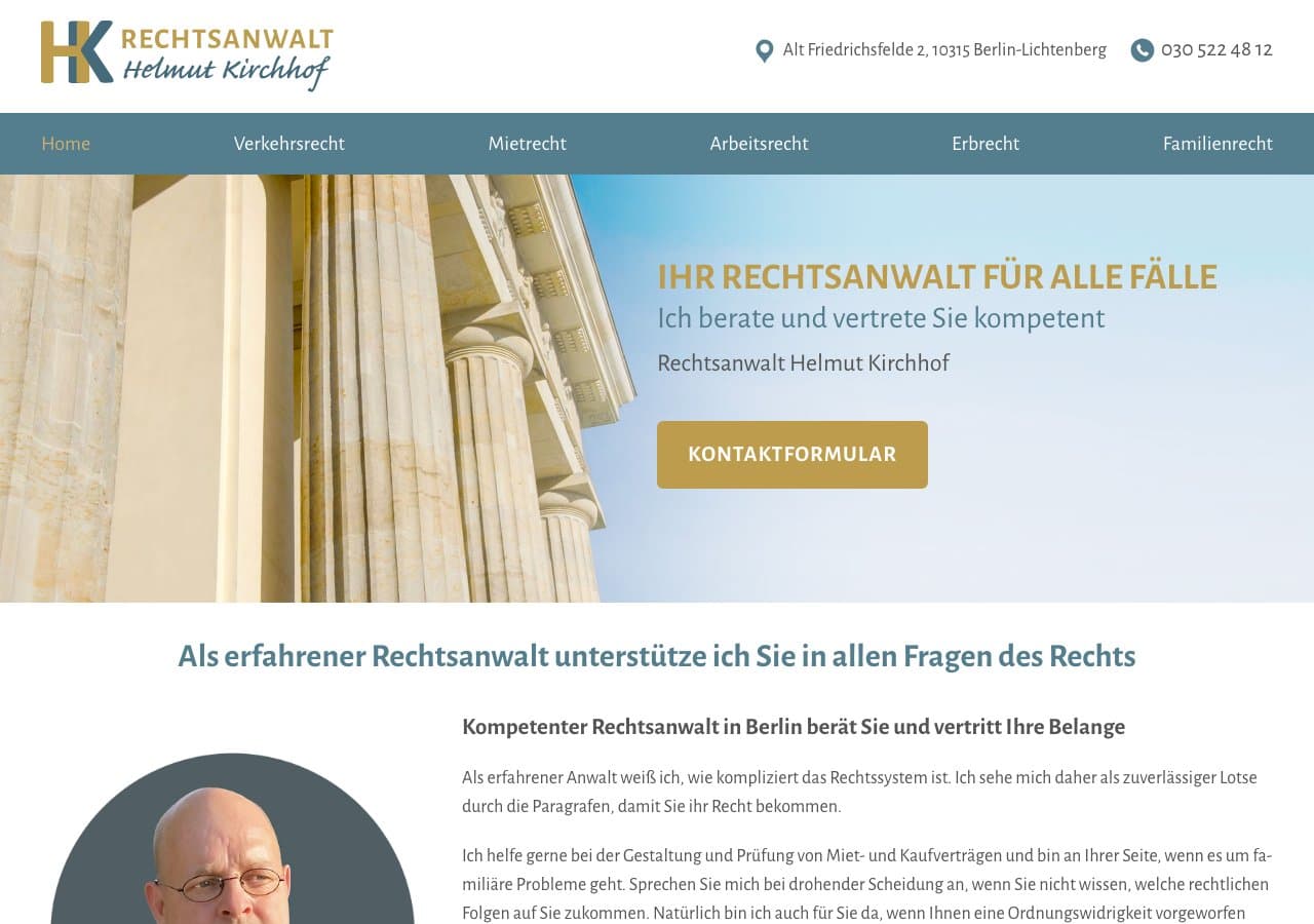 Rechtsanwalt Helmut Kirchhof