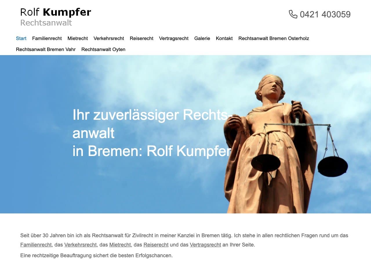 Rechtsanwalt Rolf Kumpfer