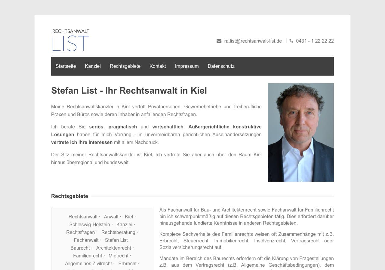 Rechtsanwalt Stefan List