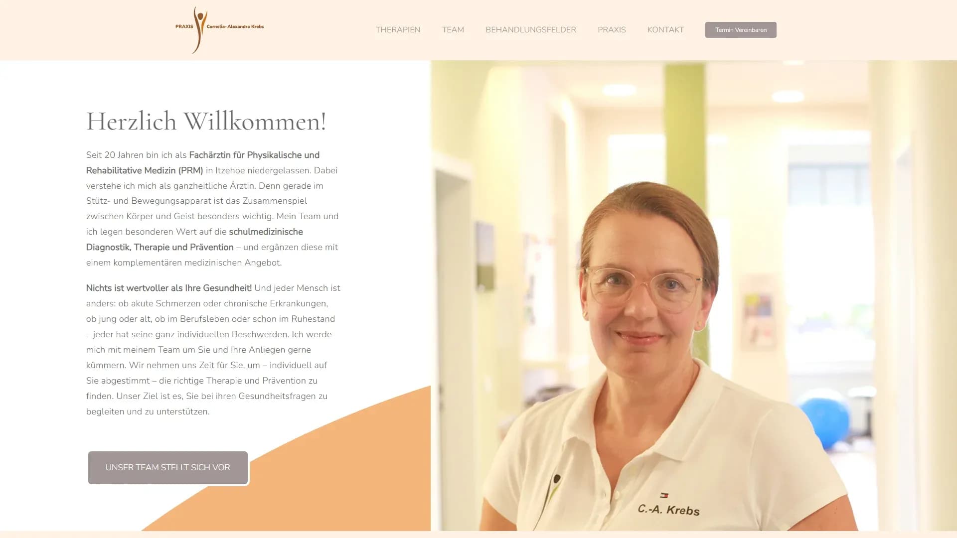 Praxis Cornelia-Alexandra Krebs — Website