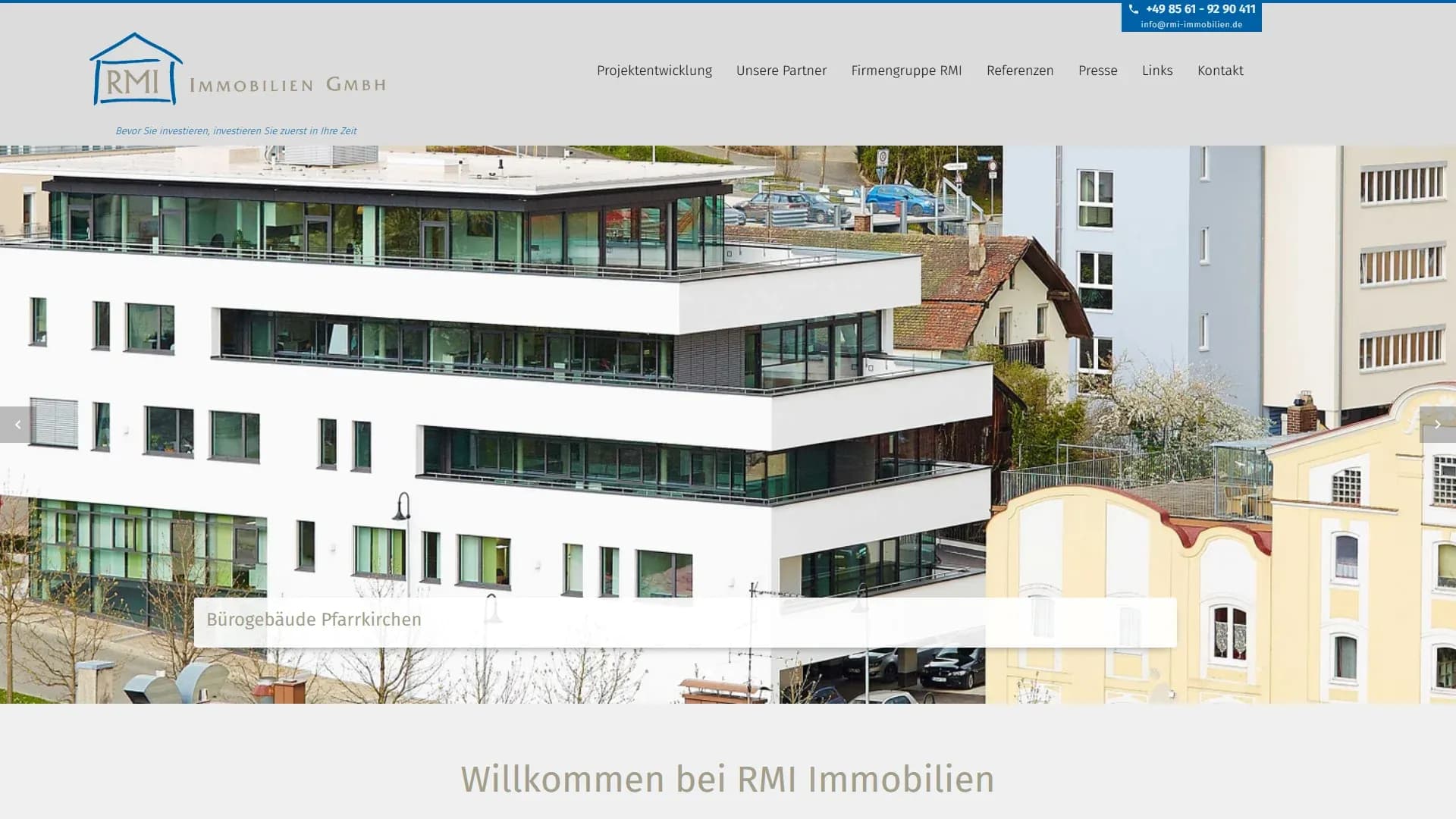 RMI Immobiliengesellschaft mbH — Website
