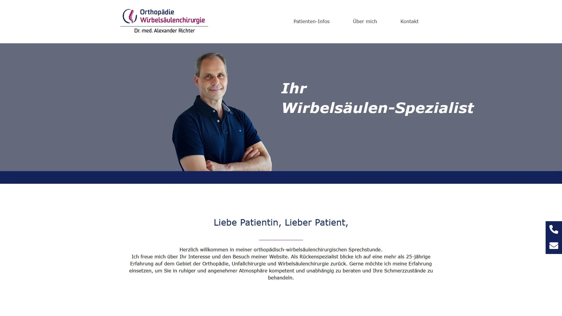 Rückenmedizin Richter — Website