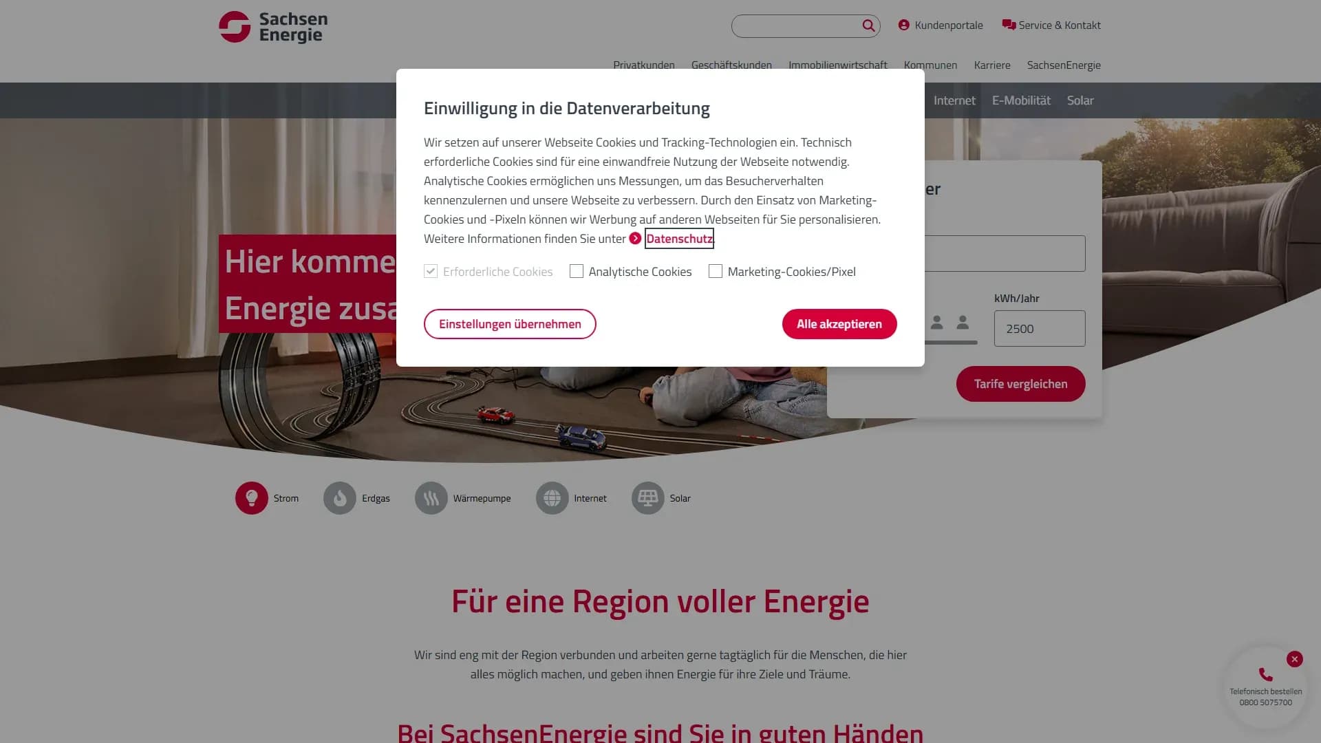 SachsenEnergie — Website