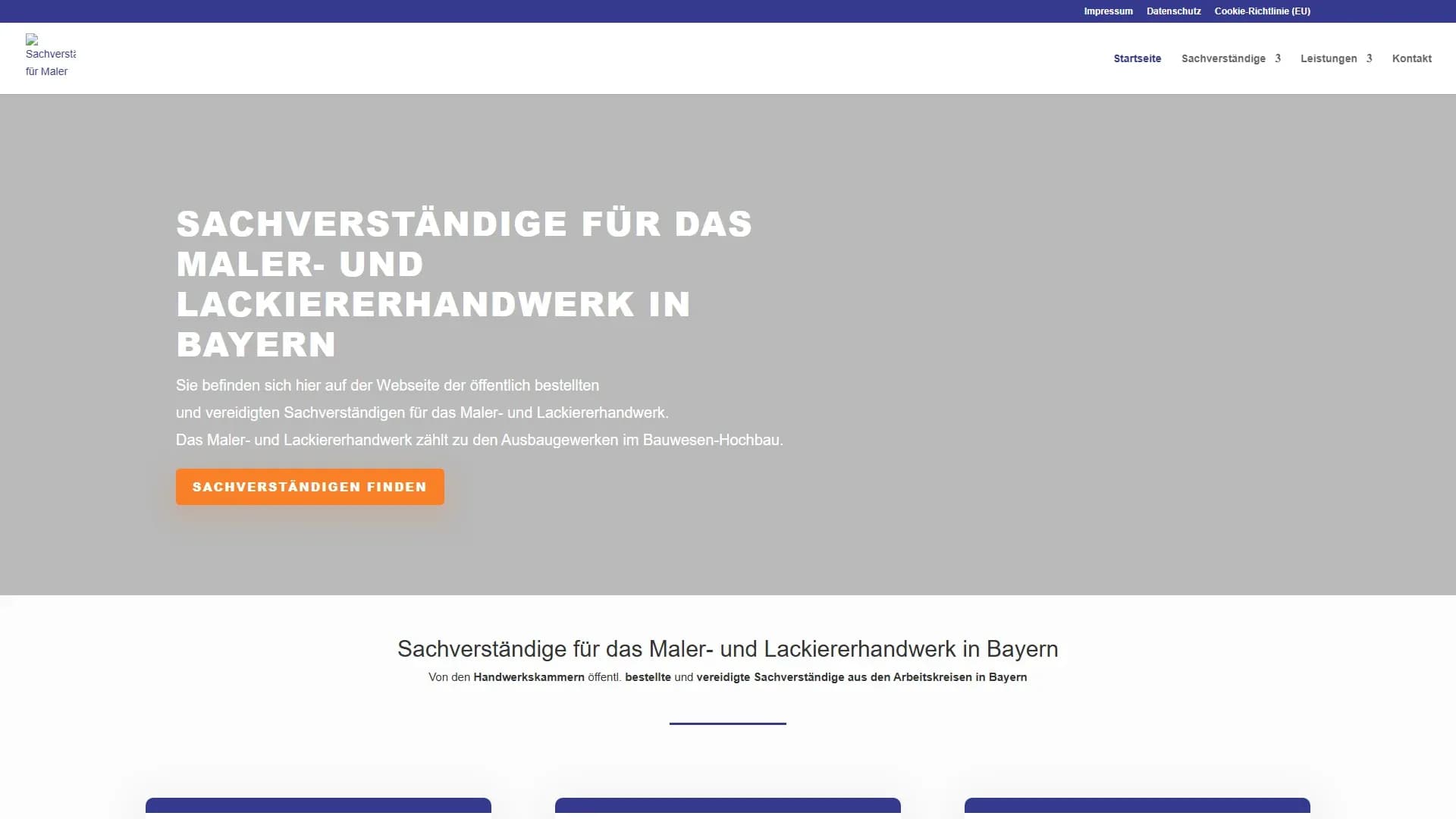 Bauschadensgutachter Bayern — Website