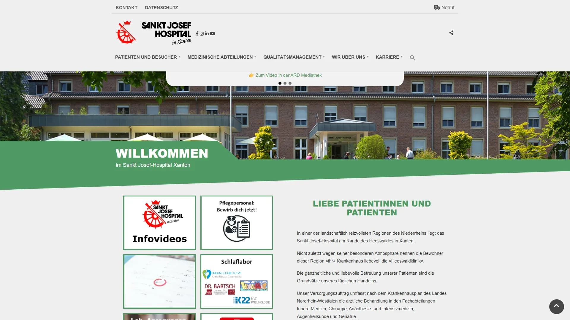 Sankt Josef-Hospital GmbH — Website