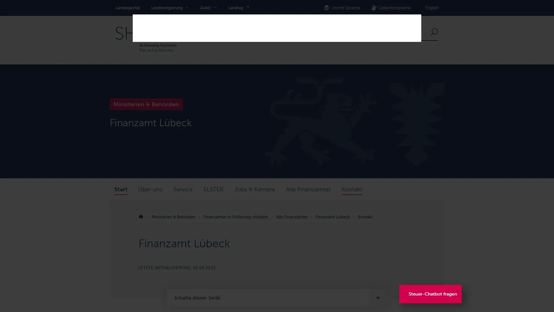 Finanzamt Lübeck — Website