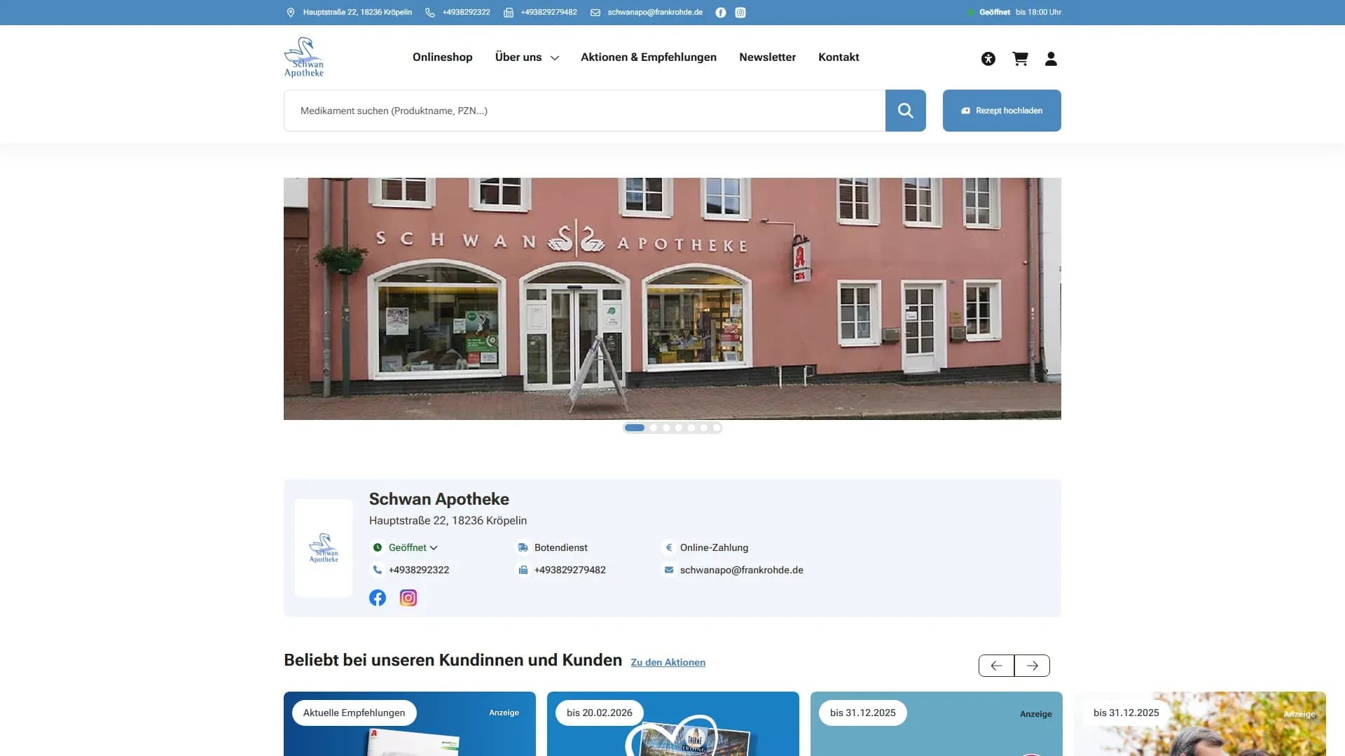 Apotheke Krumbach — Website