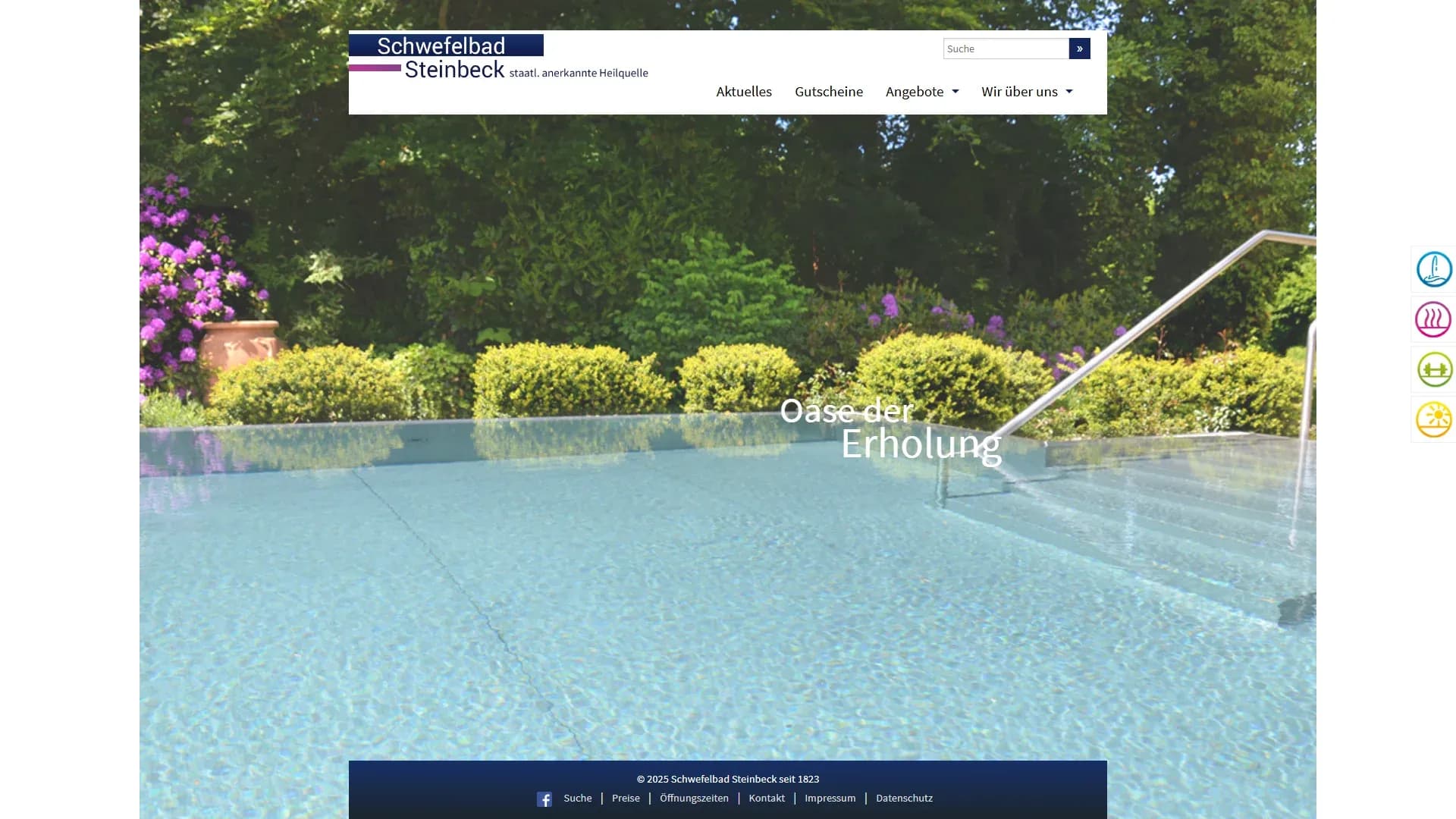 Schwefelbad Steinbeck — Website