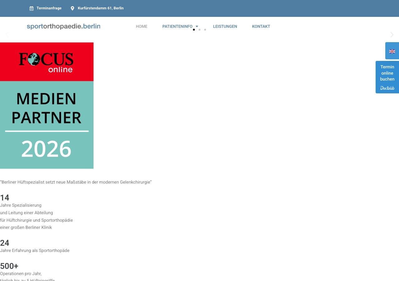 Sportorthopädie Berlin