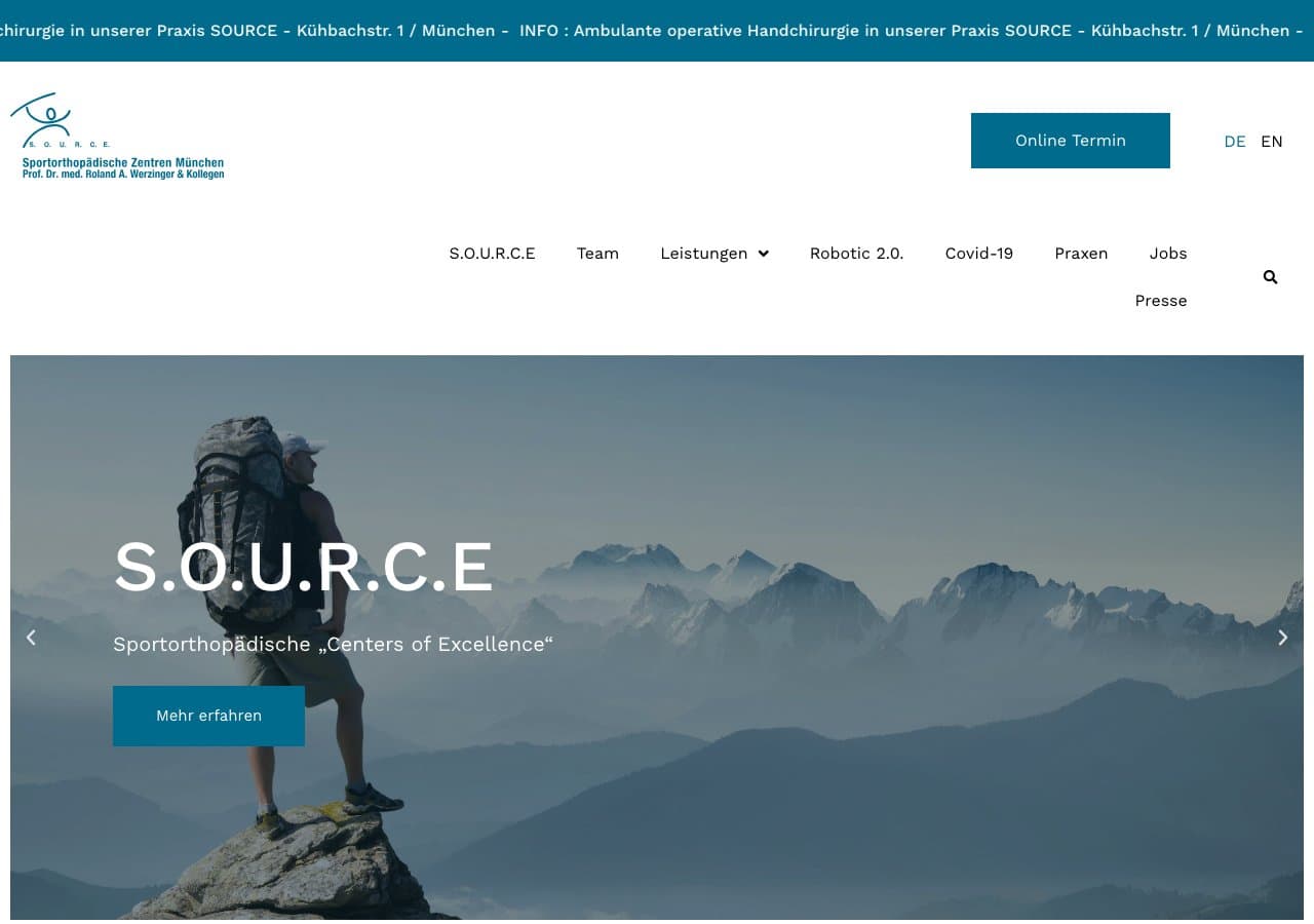 S.O.U.R.C.E. – Sportorthopädische Zentren München