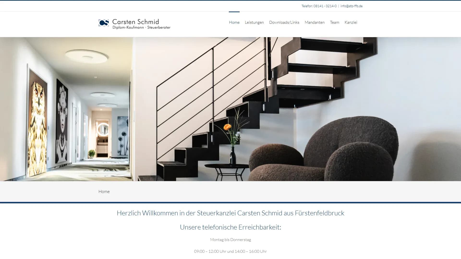 Carsten Schmid Steuerberater — Website