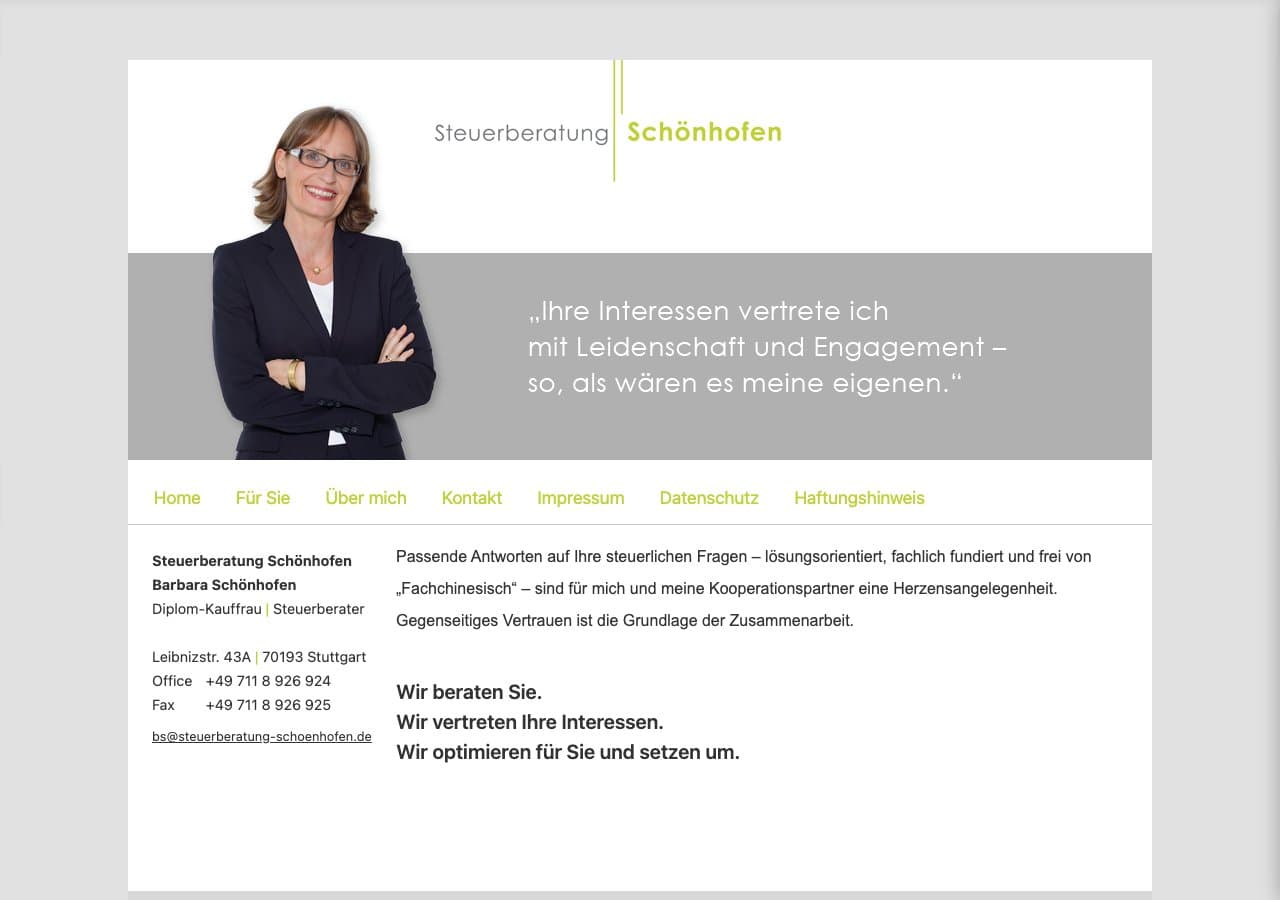 Steuerberatung Schönhofen