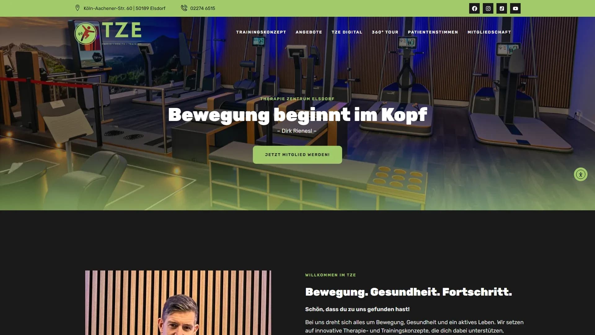 Therapie-Zentrum Elsdorf — Website