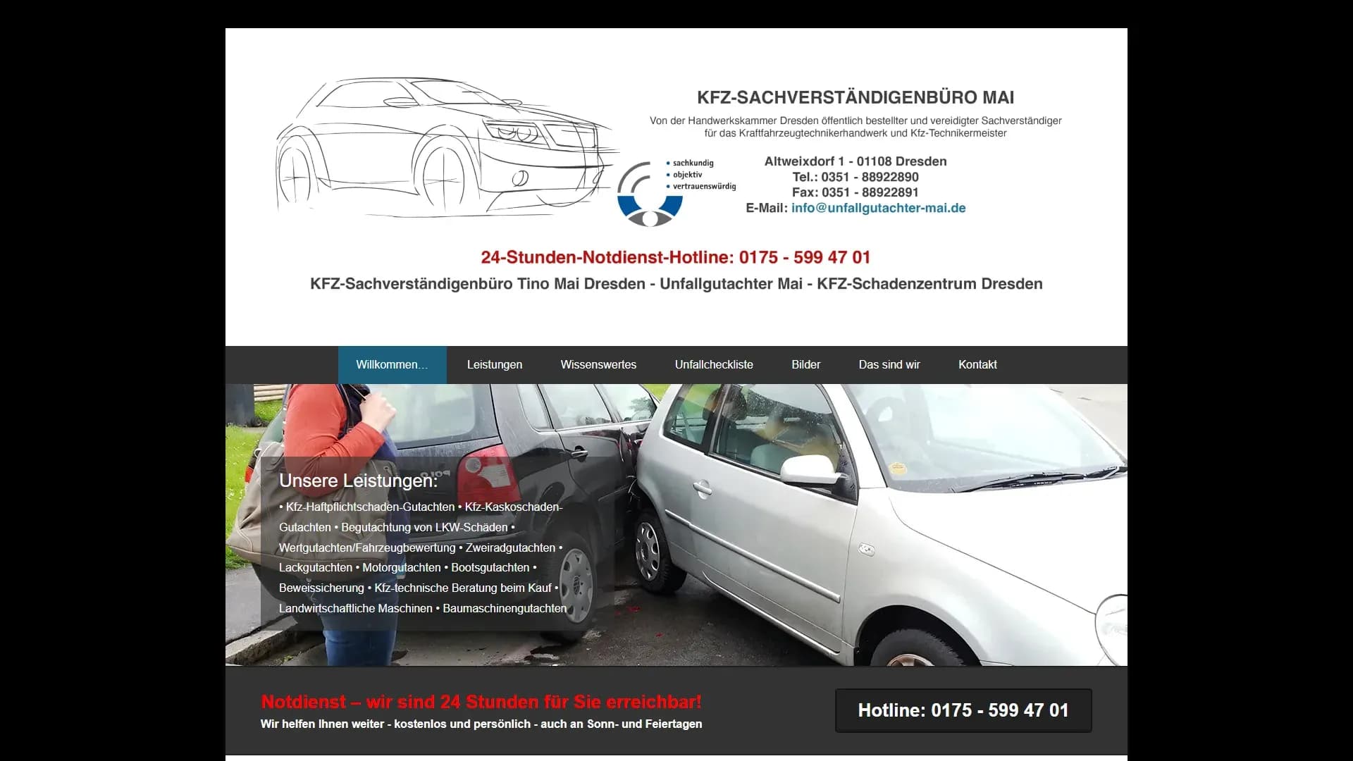 Schadensgutachten Dresden — Website