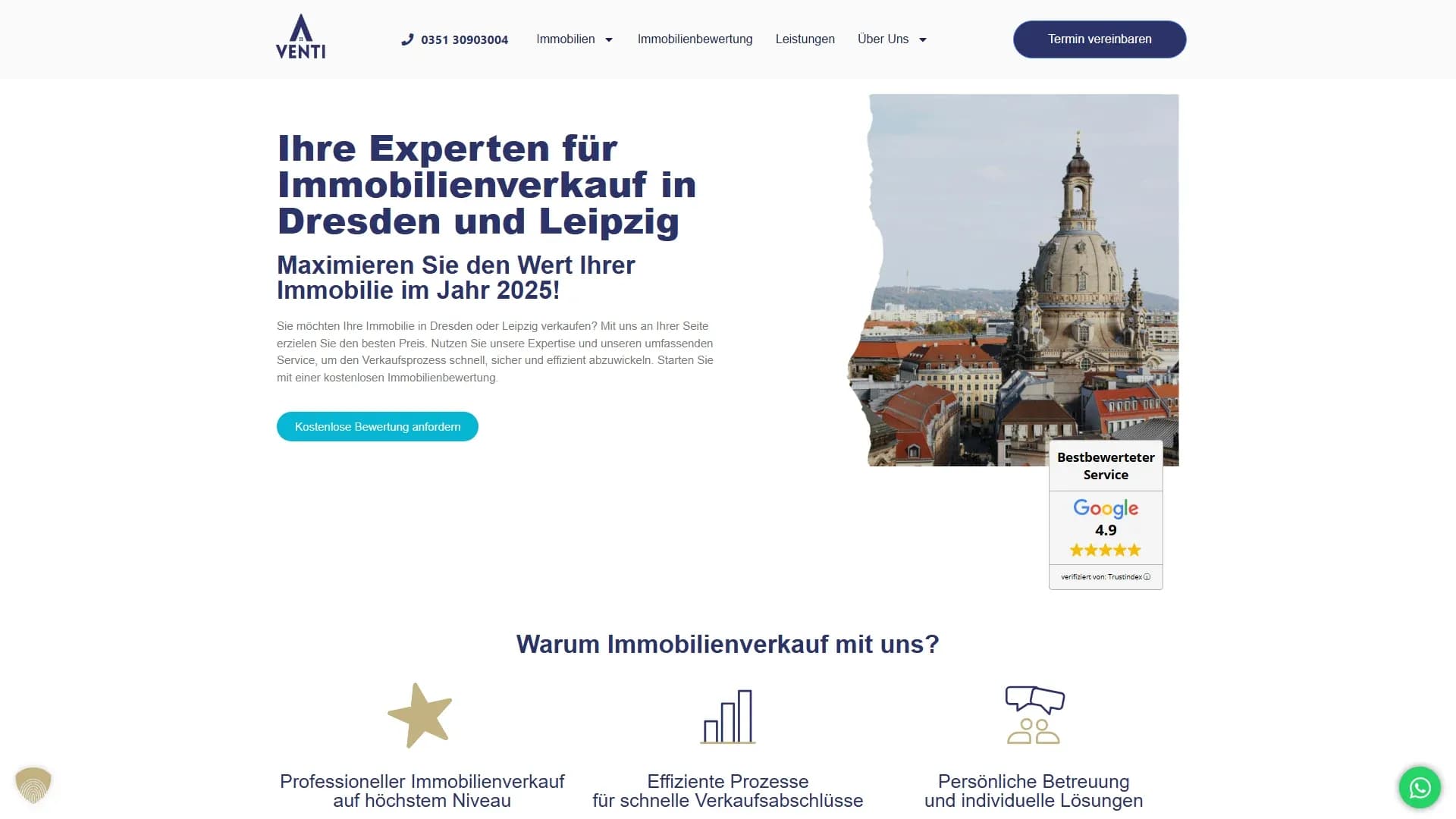 Immobilienmakler Sachsen GmbH — Website