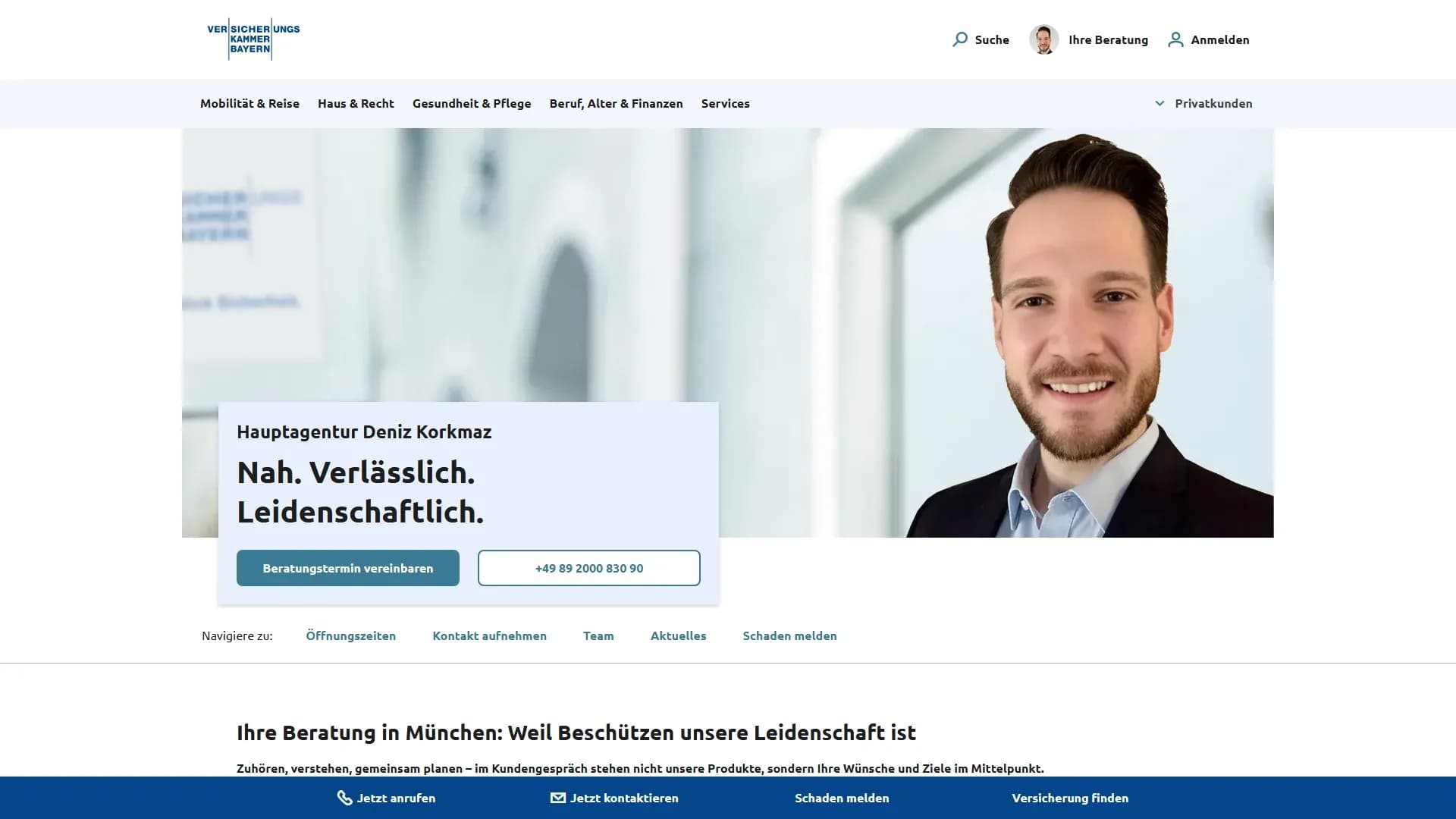 Bauherren-Haftpflicht­versicherung — Website