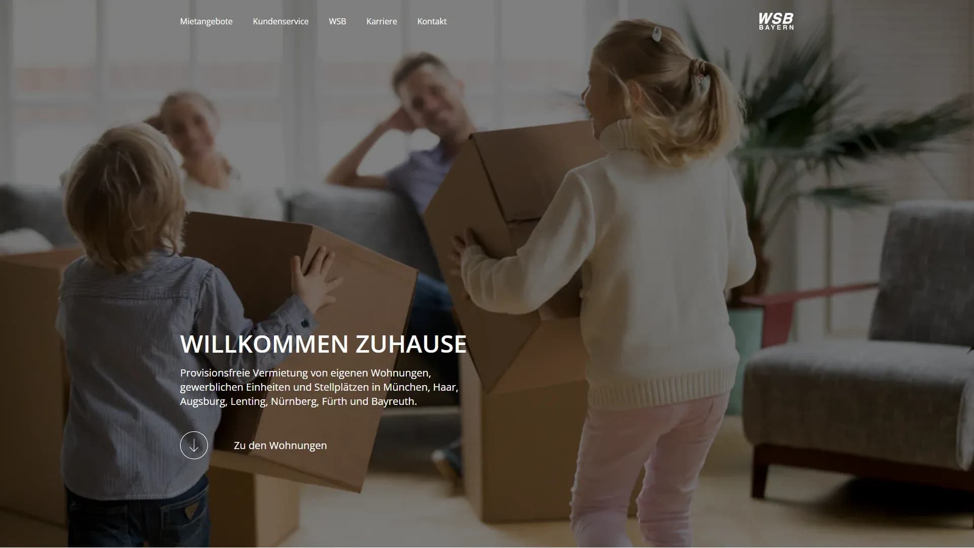 WSB Bayern - Willkommen zuhause — Website