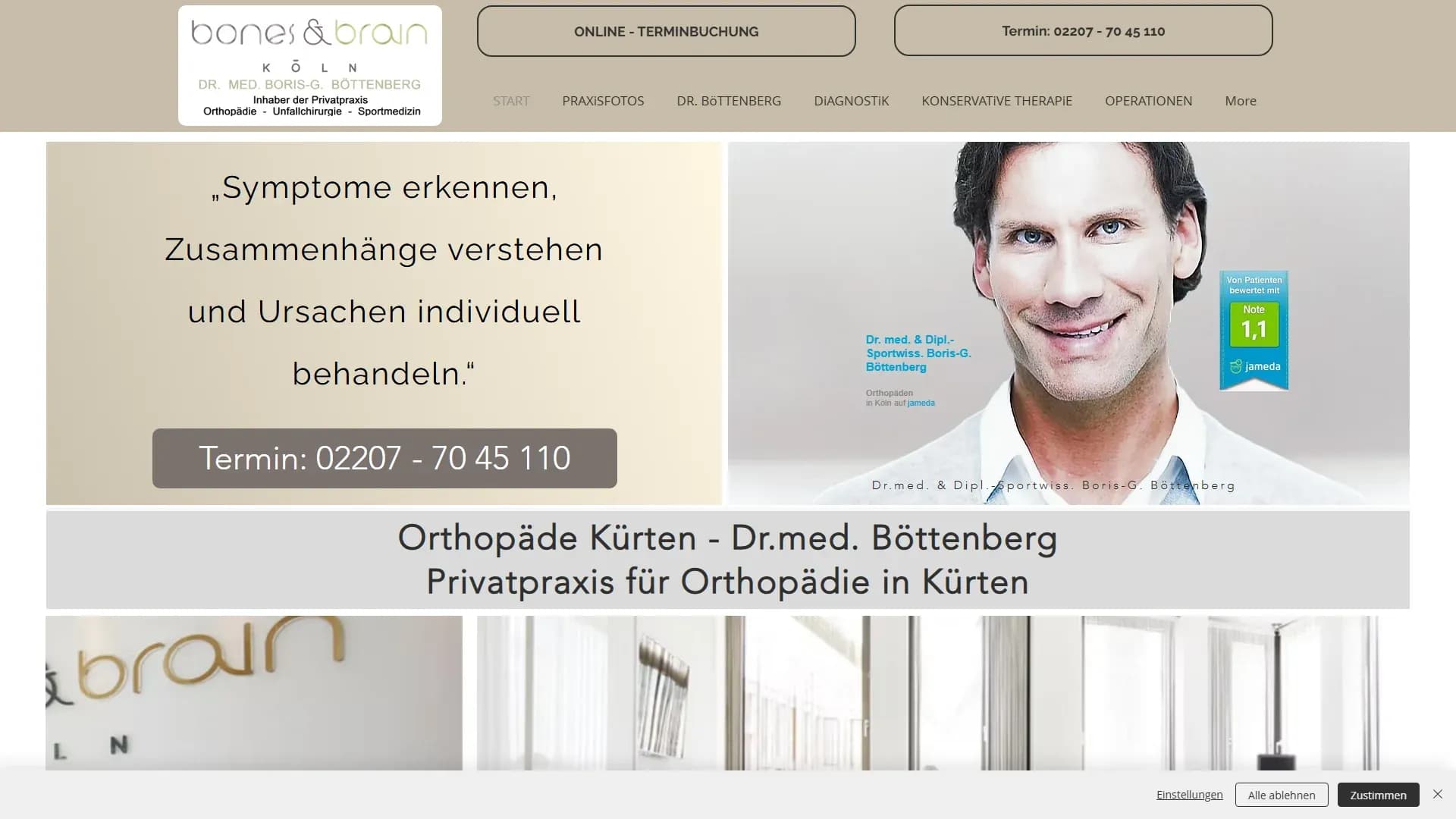 ORTHOPÄDE.KöLN — Website