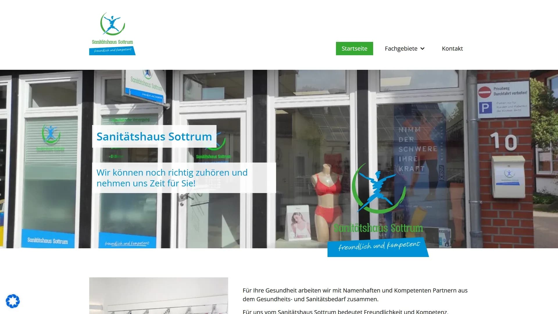 Sanitätshaus Sottrum — Website