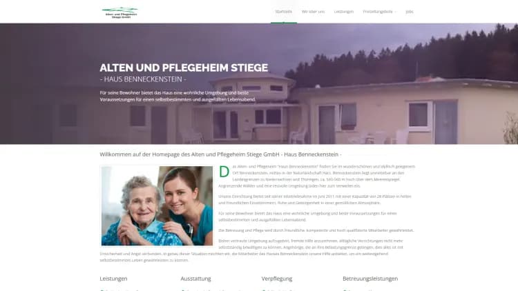 Altenpflegeheim Stiege GmbH - Haus Benneckenstein