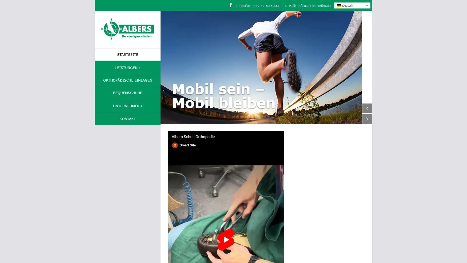 Albers - De Voetspecialisten — Website