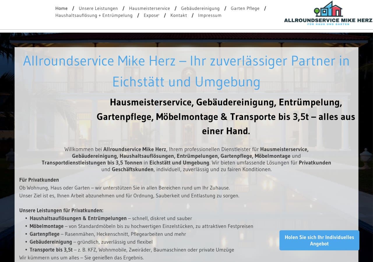 Hausreinigung & Hausmeisterservice Eichstätt