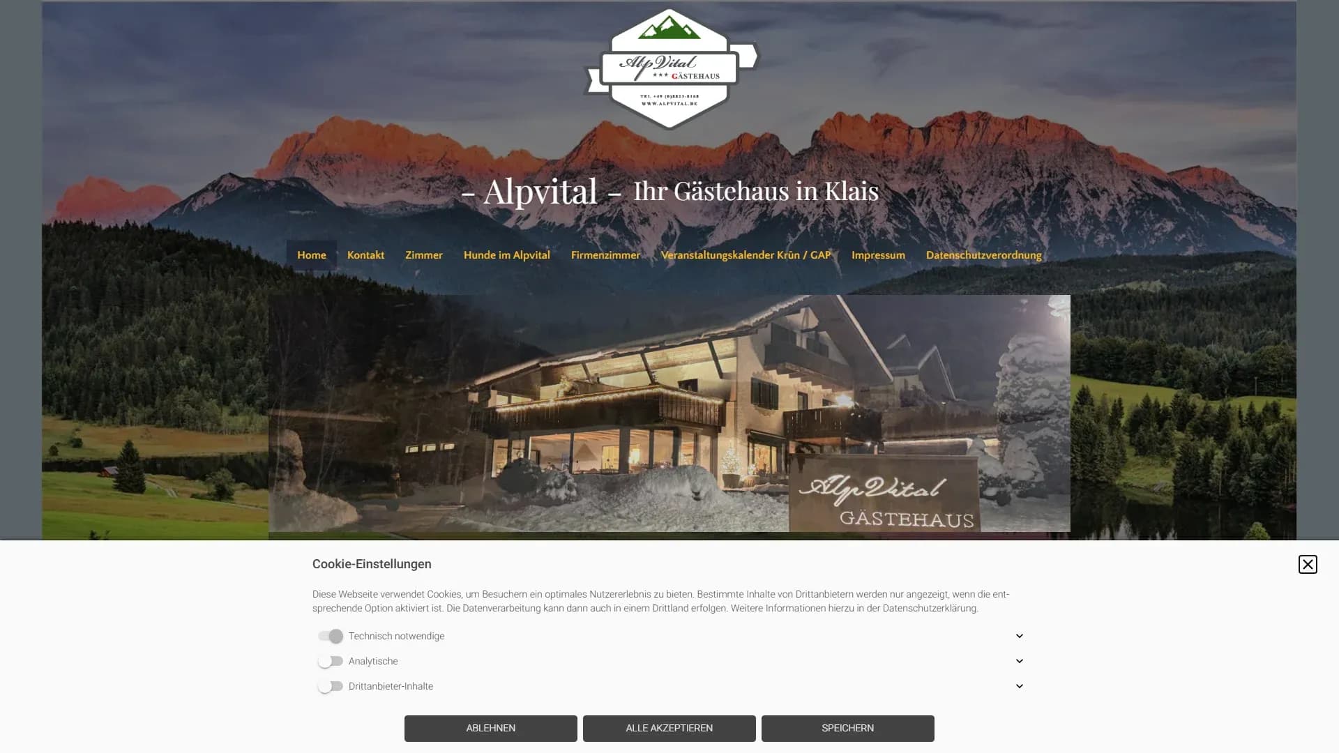 Hypothetical Mountain Retreat (e.g., 'Alpine Haven') — Website