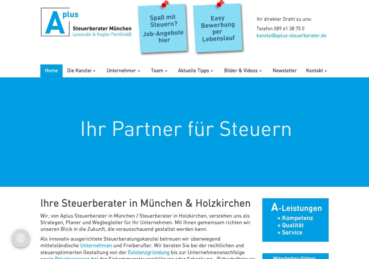 Aplus Steuerberater München Lyssoudis & Kugler