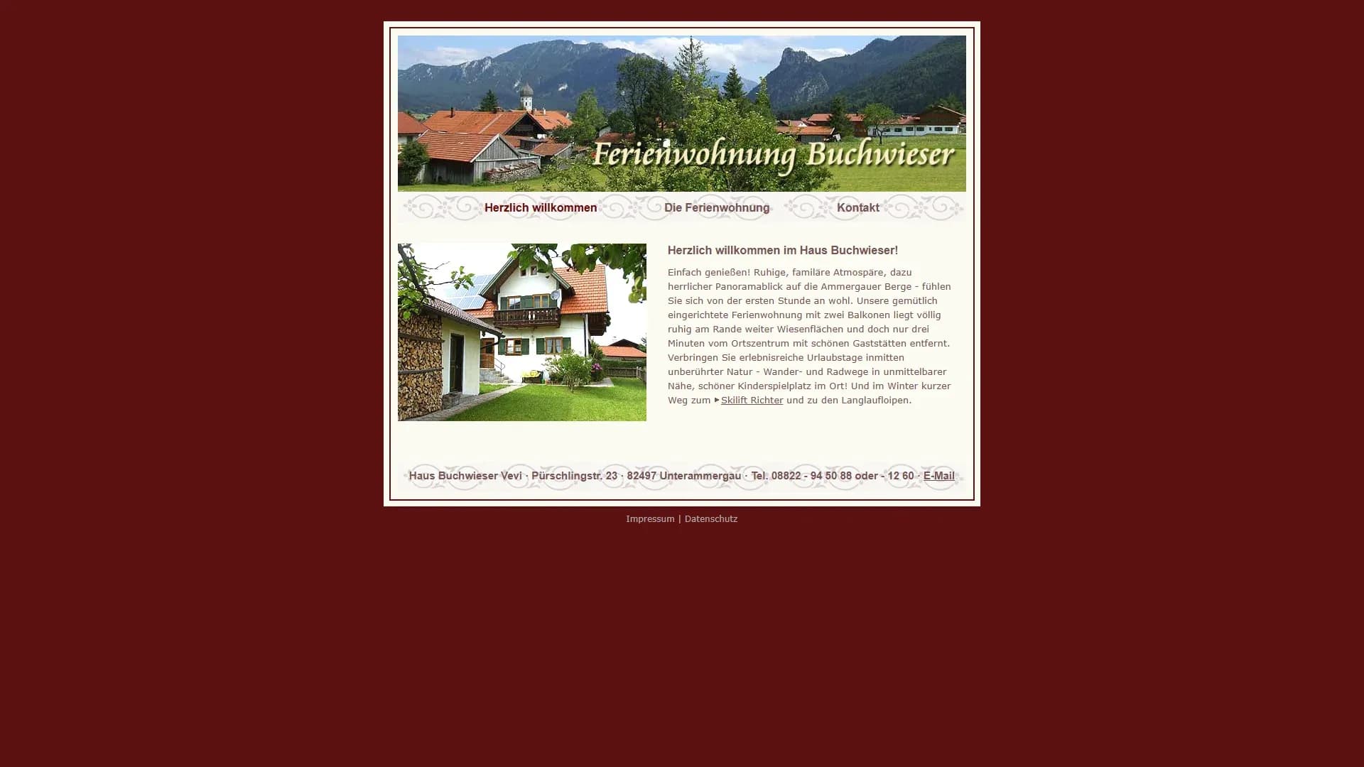 Ferienwohnung Buchwieser — Website