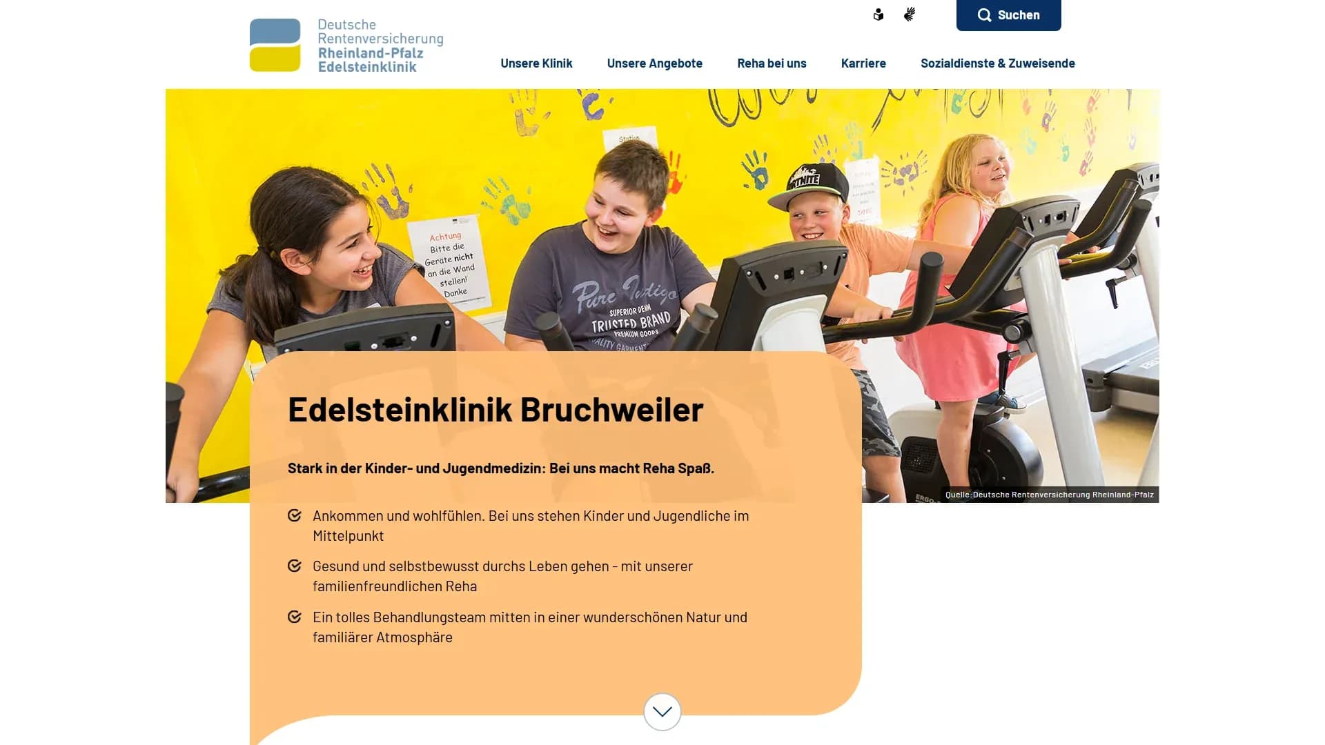 Edelsteinklinik Bruchweiler — Website