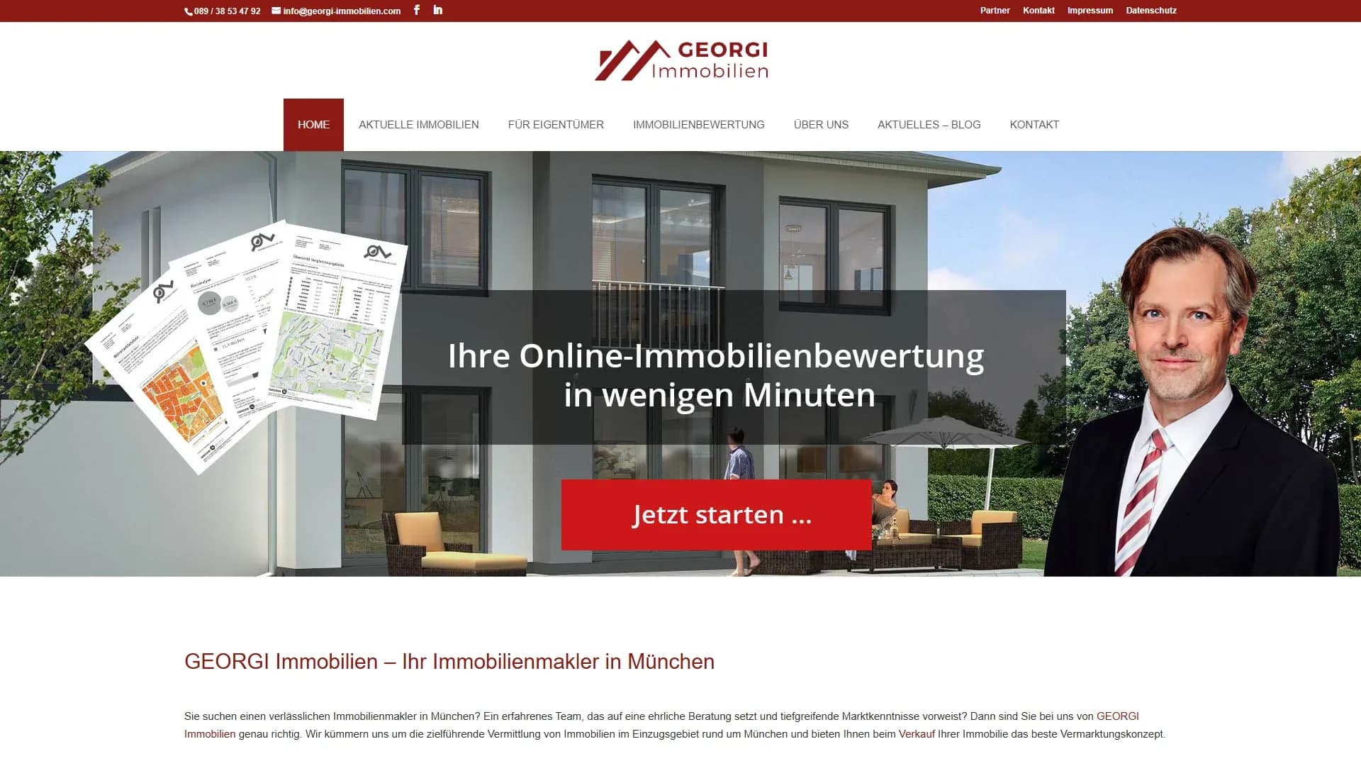 GEORGI Immobilien GmbH — Website
