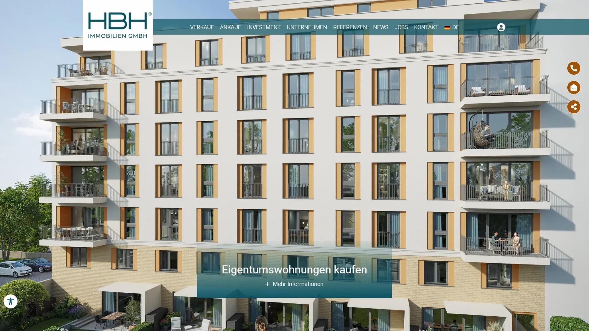 HBH Immobilien GmbH — Website