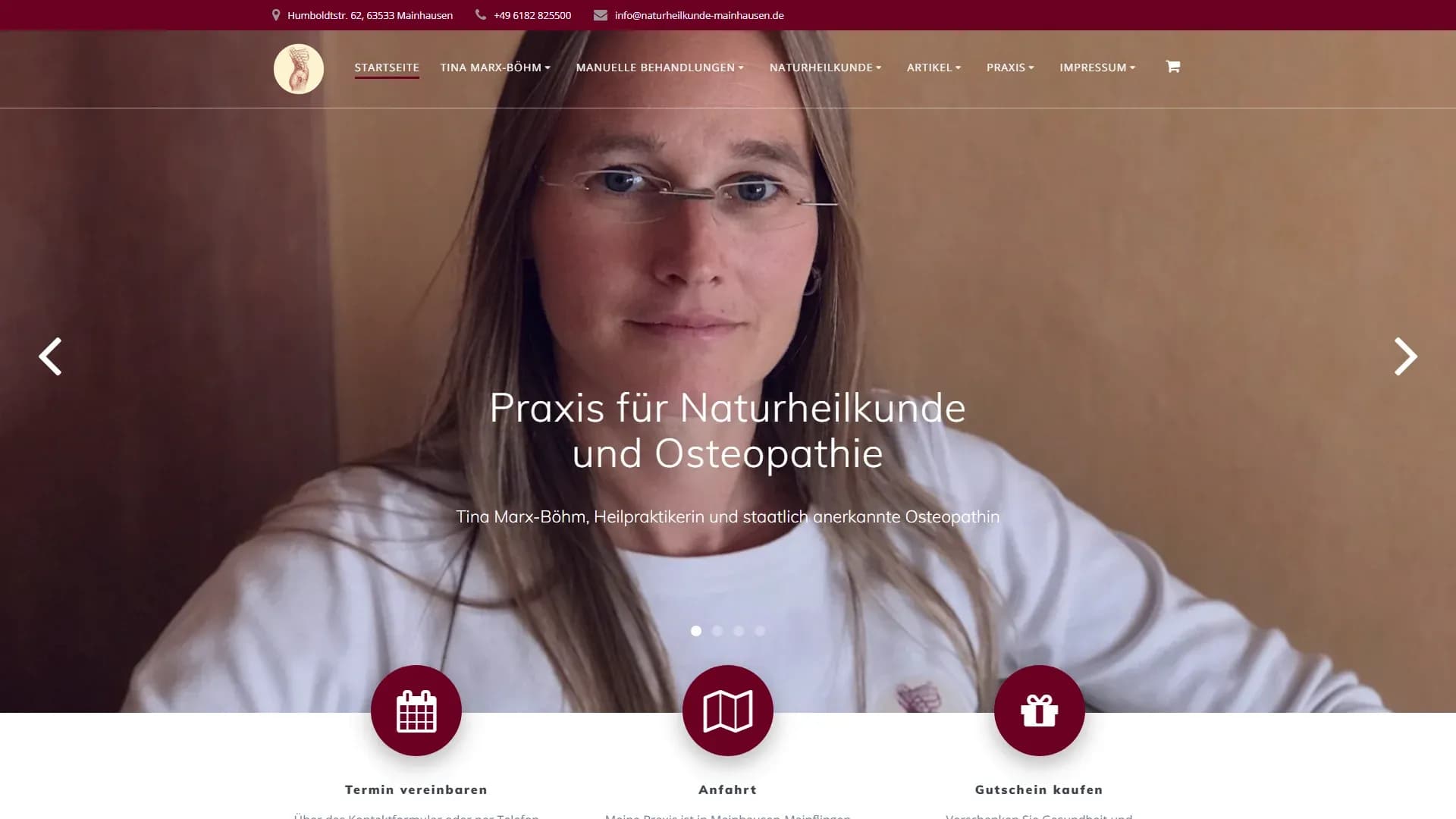 Praxis für Naturheilkunde Mainhausen — Website