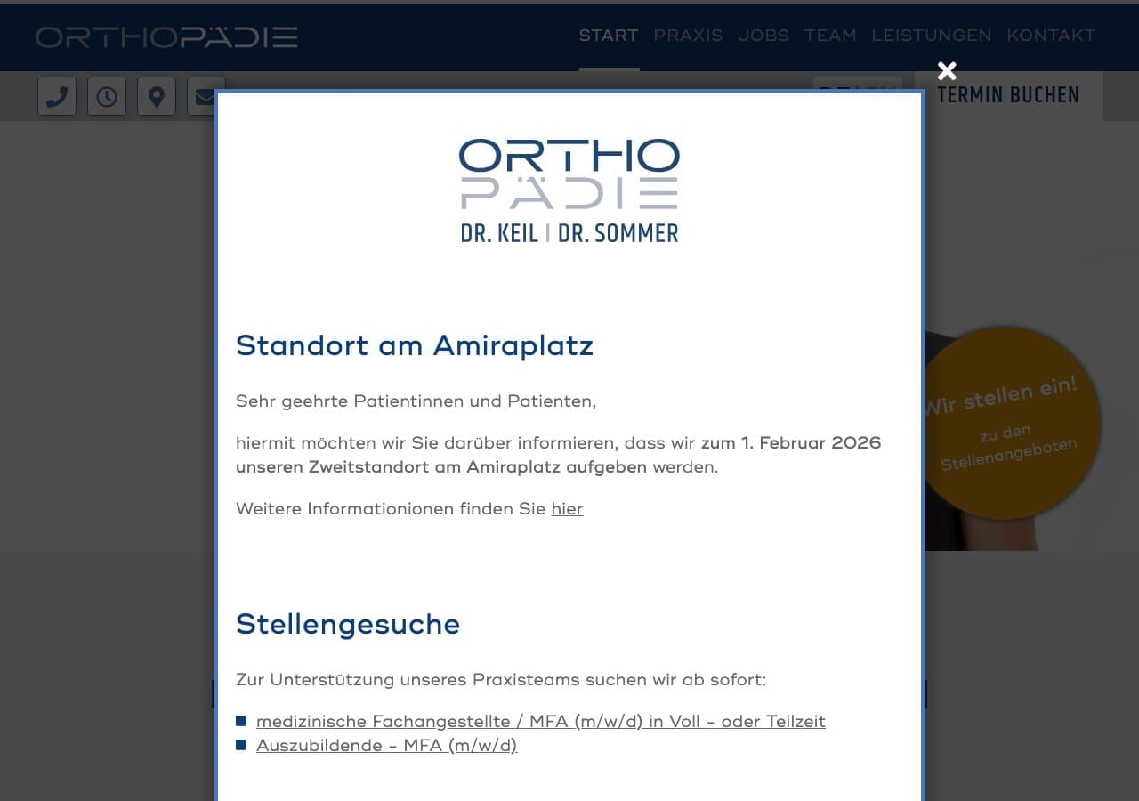 Praxis Orthopädie Dr. Keil & Dr. Sommer