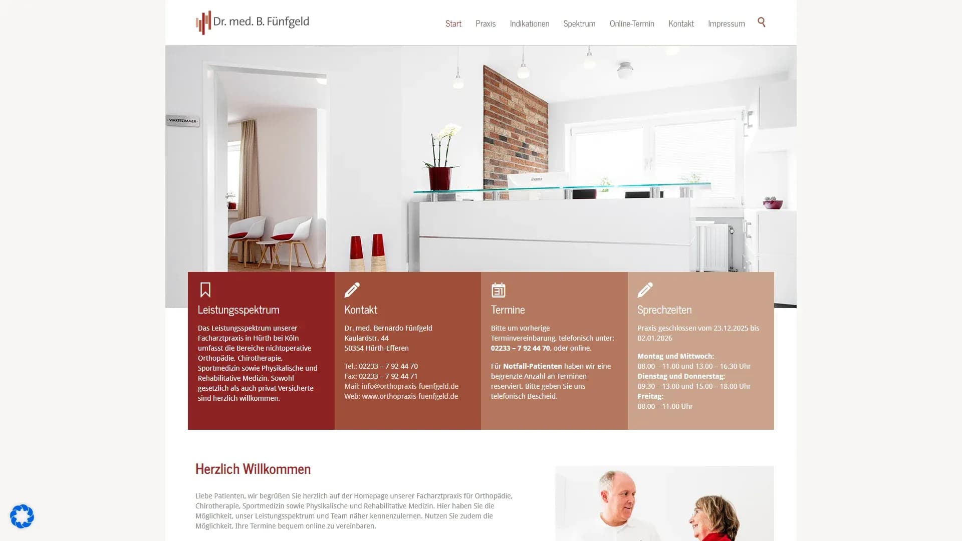 Orthopraxis Fünfgeld — Website