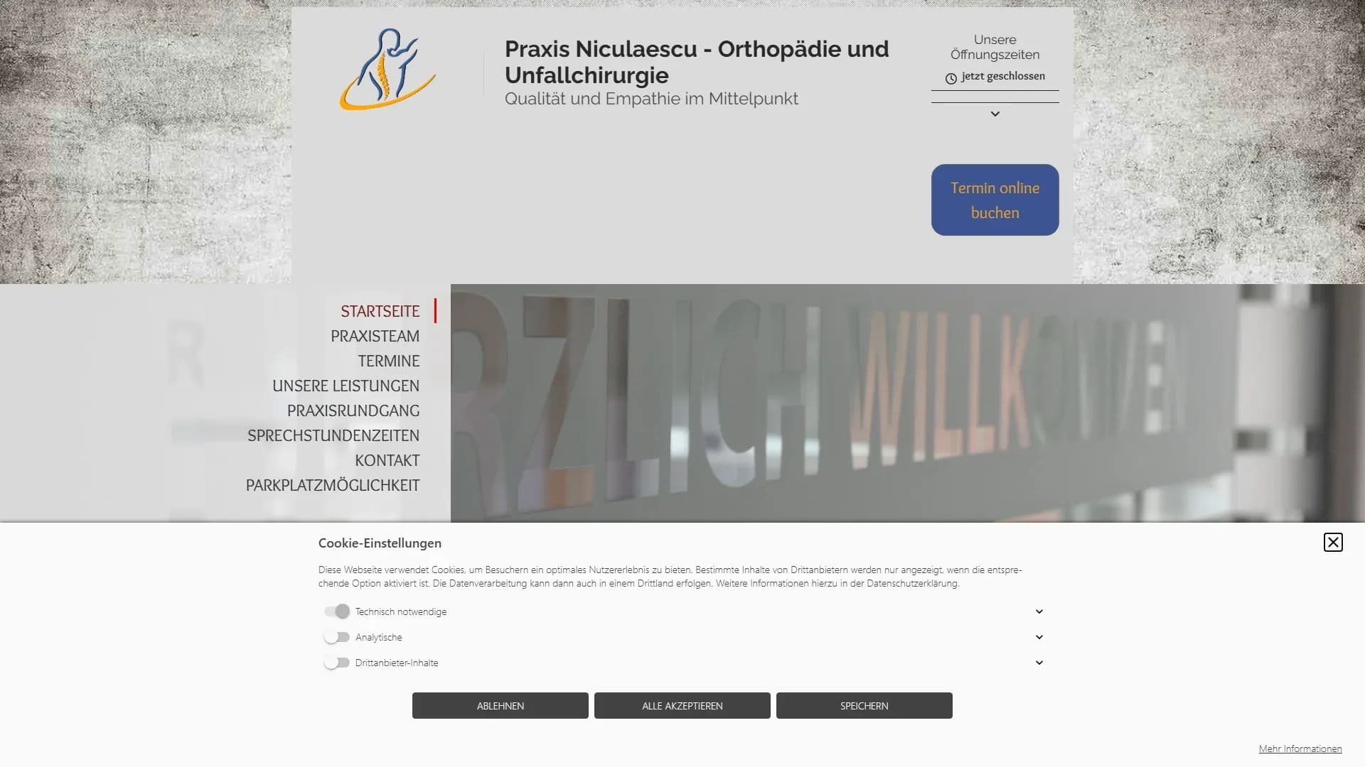 Orthopädische Arztpraxis Doctor-Medic Laurentiu Niculaescu — Website