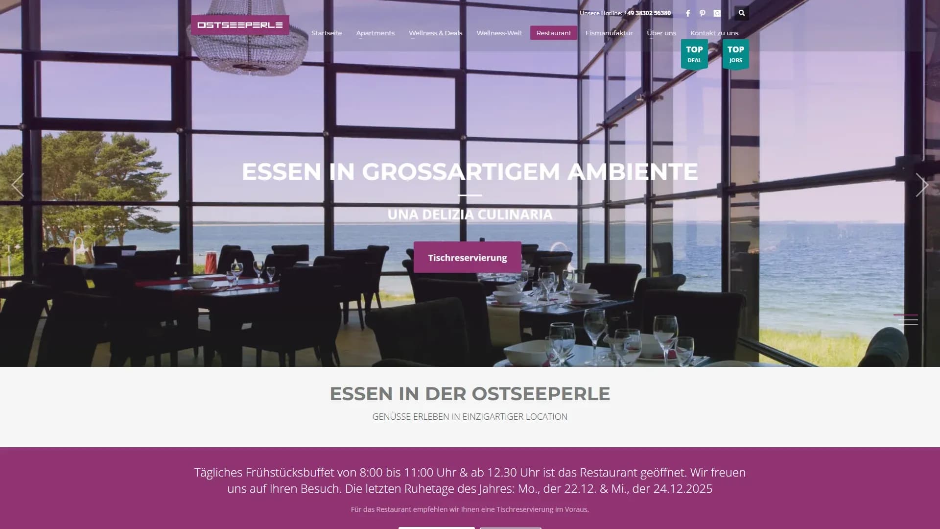 Ostseeperle Glowe GmbH & Co.KG — Website