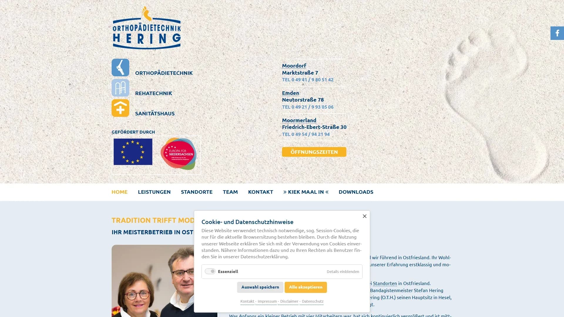 Orthopädietechnik Hering — Website