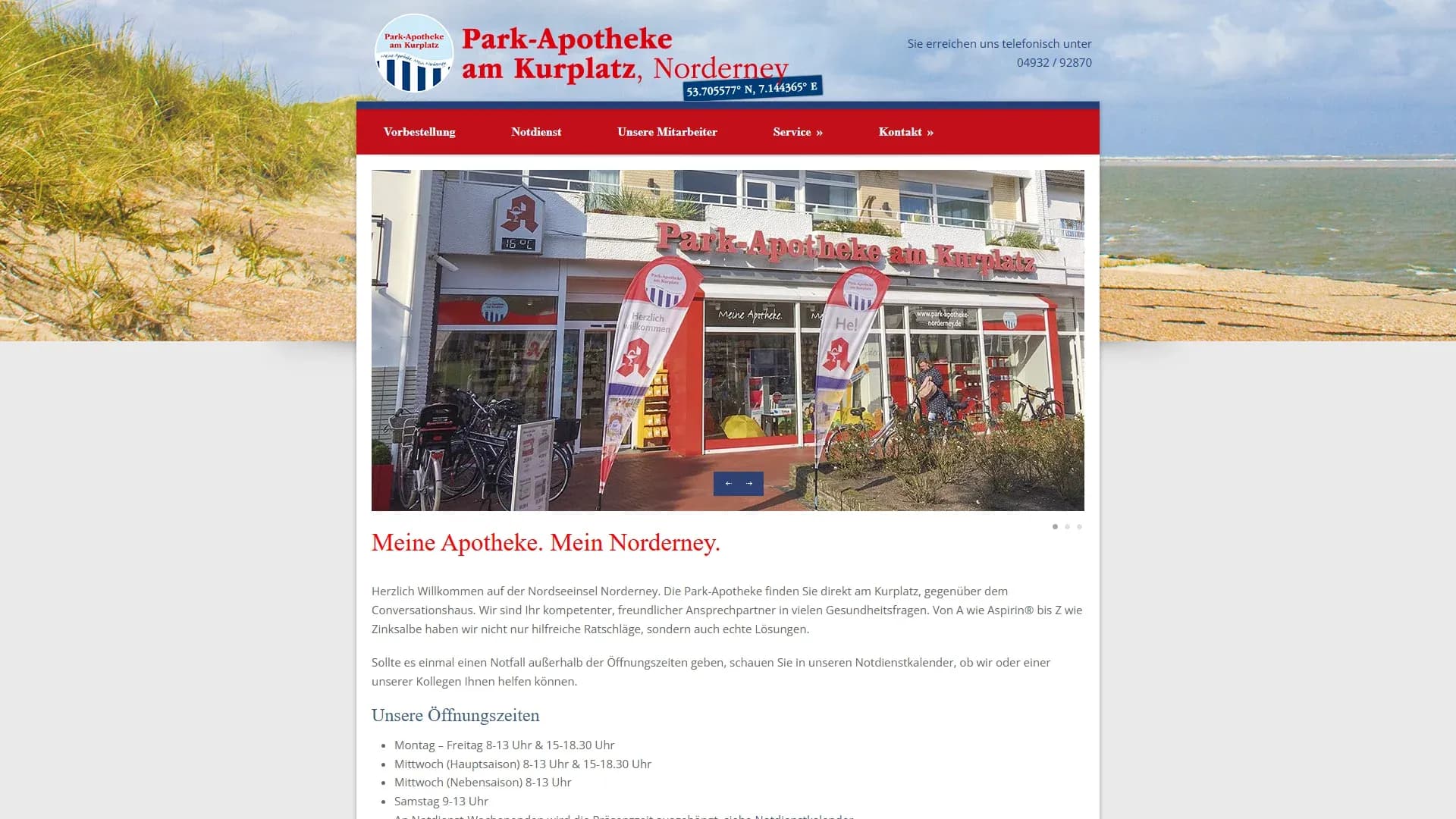 Park-Apotheke am Kurplatz — Website