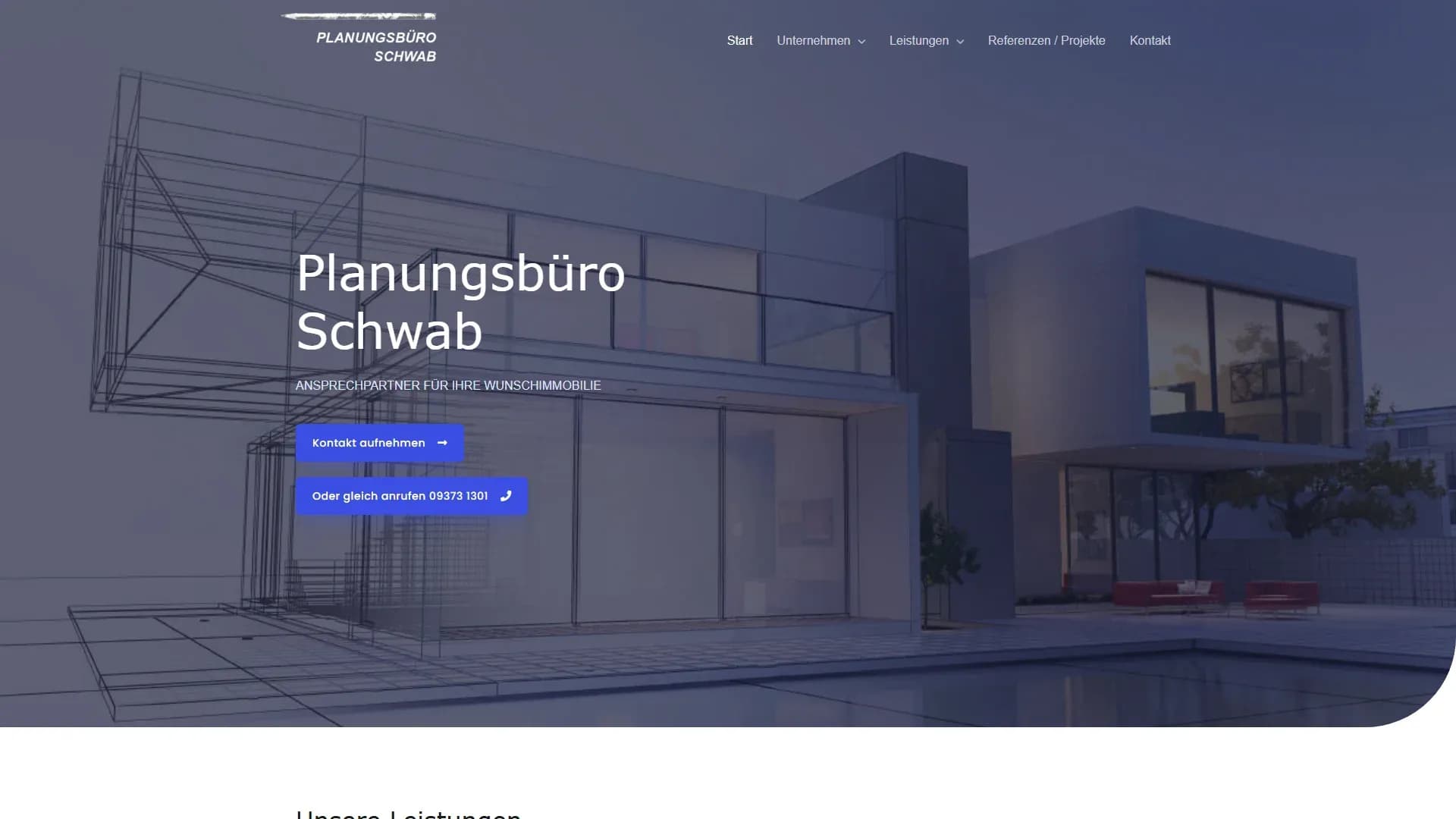 Planungsbüro Schwab — Website