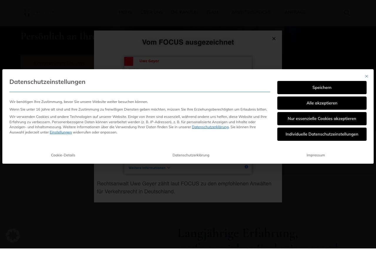 Rechtsanwalt Uwe Geyer