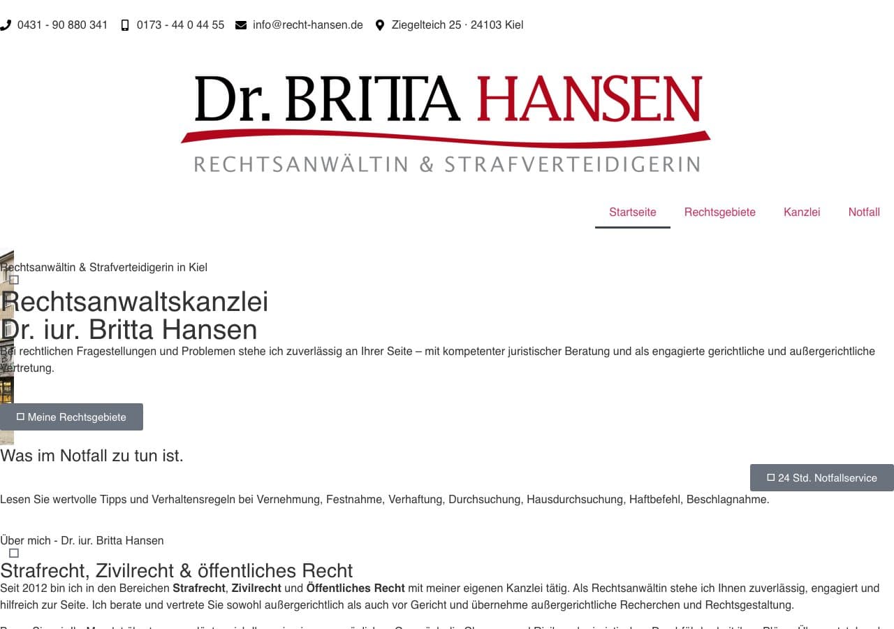 Dr. iur. Britta Hansen