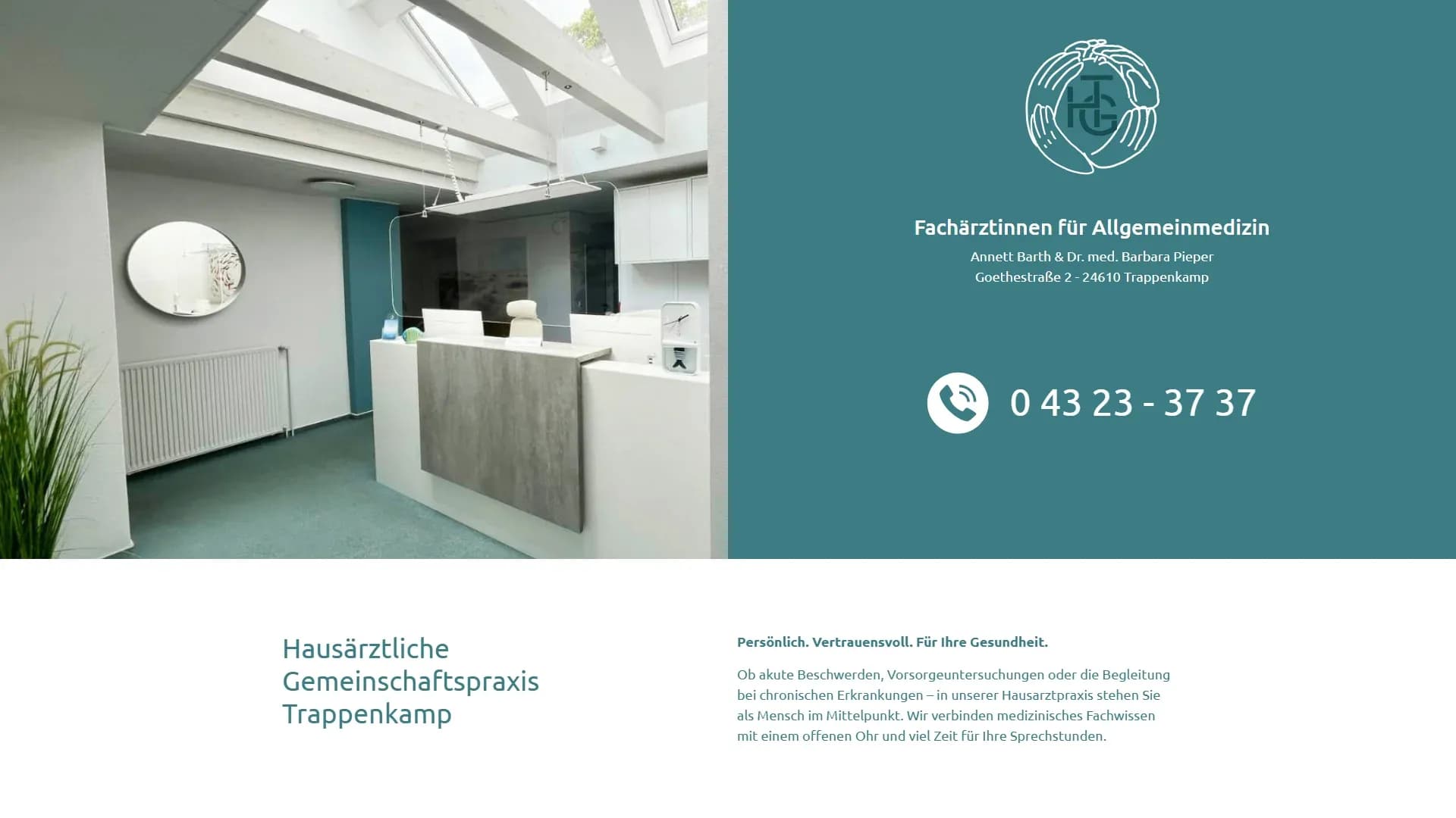 Hausärztliche Gemeinschaftspraxis Dr. Barbara Pieper — Website