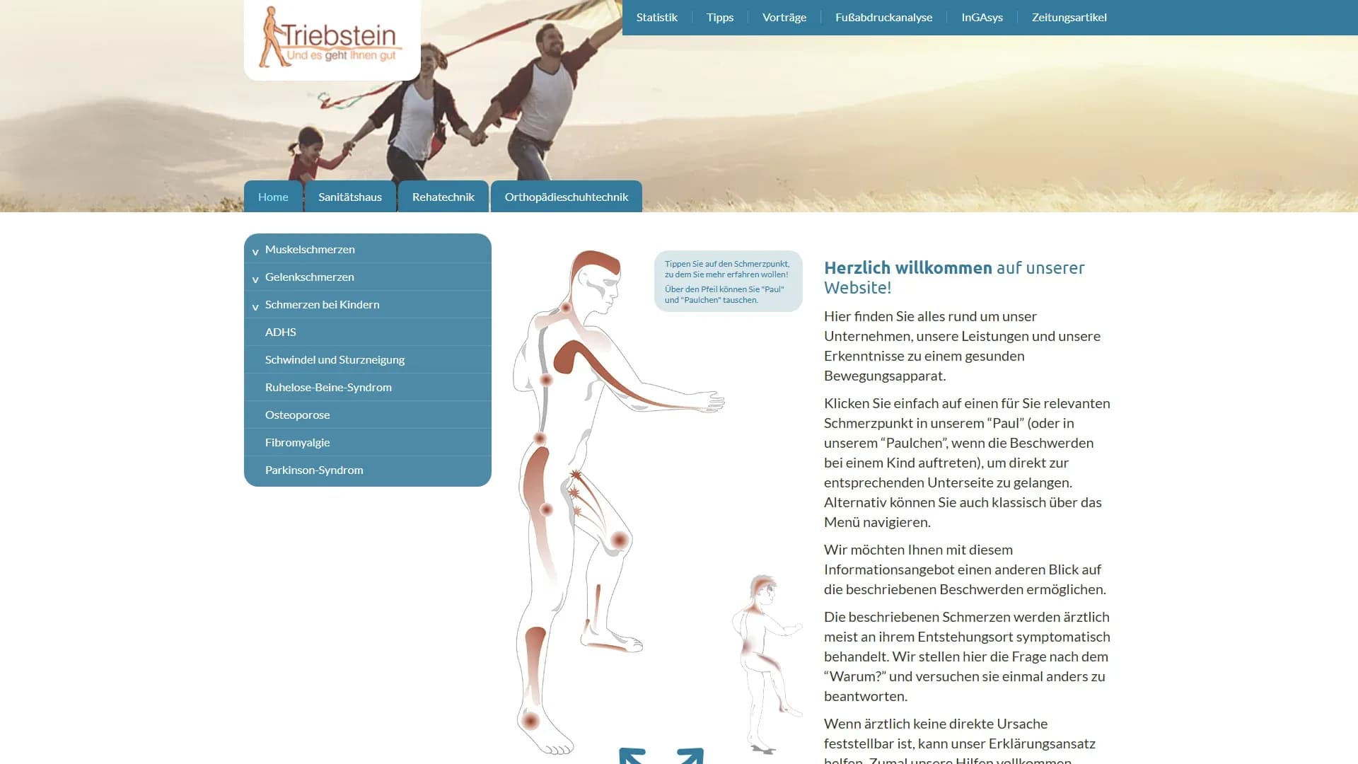 Triebstein Orthopädie — Website