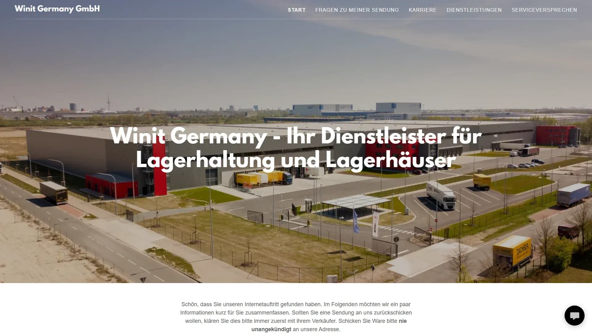 Winit Germany — Website
