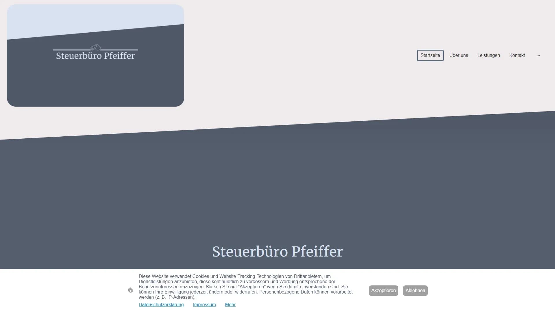 Steuerbüro Pfeiffer — Website